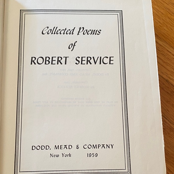 Collected poems of Robert Service poetry Canadian - Picture 4 of 14